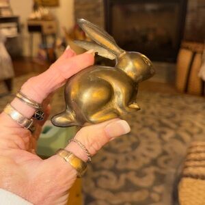 Vintage Brass Bunny